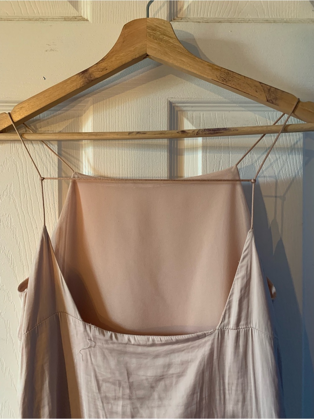 Zara Blush Pink Slip Dress - Spaghetti Straps - Picture 4 of 13